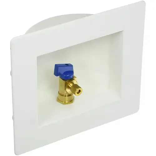 Ice Maker Outlet Box, Brass/Polystyrene