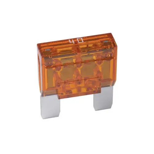 Automotive Fuse, Blade Fuse, 32 VDC, 40 A, 1 kA Interrupt Orange Automotive Fuse, Blade Fuse, 32 VDC, 40 A, 1 kA Interrupt Orange