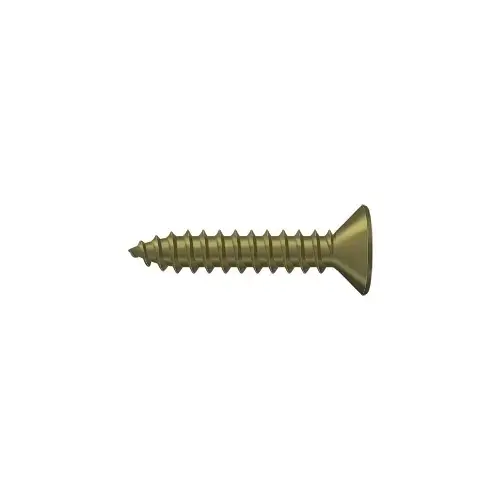 Wood Screw; SB; #10 x 1"; Antique Brass Finish