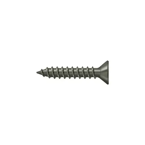 Bag Of 600 Wood Screws, Steel Material, No.9 X 1" Size, Flat Head Style, Antique Nickel Finish Bag Of 600 Wood Screws, Steel Material, No.9 X 1" Size, Flat Head Style, Antique Nickel Finish