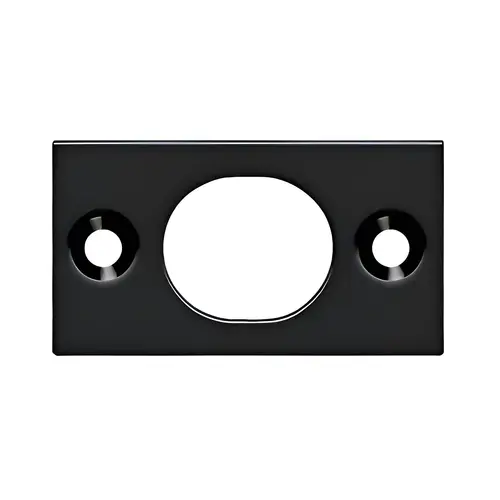 Strike Plate For 6" Flush Bolt in Paint Black Strike Plate For 6" Flush Bolt in Paint Black