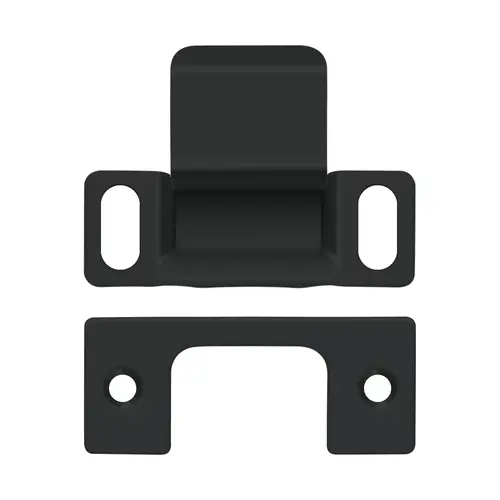 Strike Plate, Dust Cup, Adjustable, Steel Material, 2-3/4" X 1-1/4" Dimensions, Paint Black Finish Strike Plate, Dust Cup, Adjustable, Steel Material, 2-3/4" X 1-1/4" Dimensions, Paint Black Finish