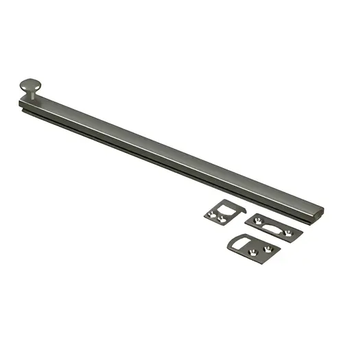 12" Surface Bolt, Concealed Screw, HD in Antique Nickel 12" Surface Bolt, Concealed Screw, HD in Antique Nickel