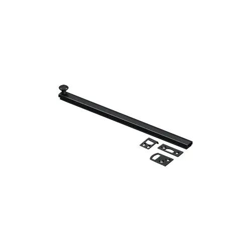 12" Surface Bolt, Concealed Screw, HD in Paint Black 12" Surface Bolt, Concealed Screw, HD in Paint Black