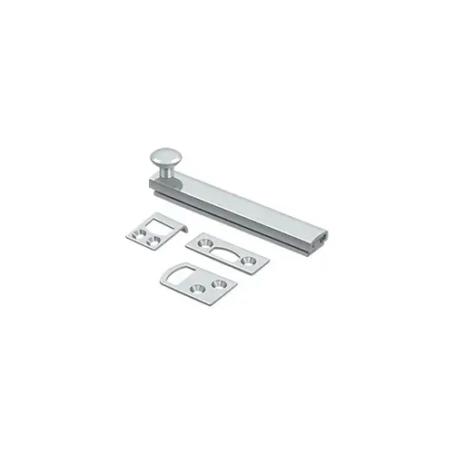 4" Surface Bolt, Concealed Screw, HD in Polished Chrome 4" Surface Bolt, Concealed Screw, HD in Polished Chrome