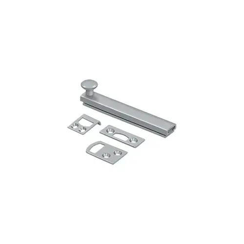 4" Surface Bolt, Concealed Screw, HD in Brushed Chrome 4" Surface Bolt, Concealed Screw, HD in Brushed Chrome