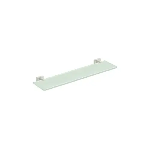 22" Width 55D Series Wall Mounted Glass Shelf Polished Nickel 22" Width 55D Series Wall Mounted Glass Shelf Polished Nickel