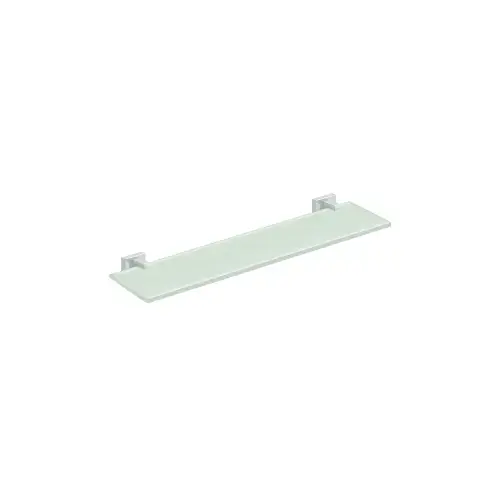 22" Width 55D Series Wall Mounted Glass Shelf Polished Chrome 22" Width 55D Series Wall Mounted Glass Shelf Polished Chrome