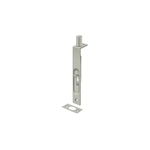 6" Flush Bolt; Heavy Duty; Square; Satin Nickel Finish 6" Flush Bolt; Heavy Duty; Square; Satin Nickel Finish