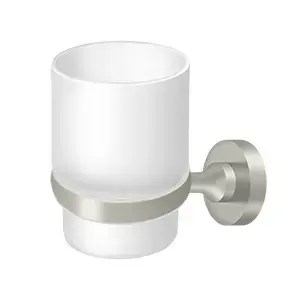 Deltana BBN2014-15 3-3/4" Height Nobe Series Frosted Glass Tumbler Set Satin Nickel