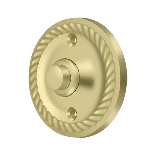 Bell Button, Round with Rope in Polished Brass Bell Button, Round with Rope in Polished Brass