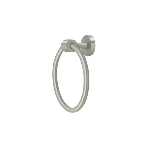 6-1/2" Diameter Sobe Series Towel Ring Satin Nickel