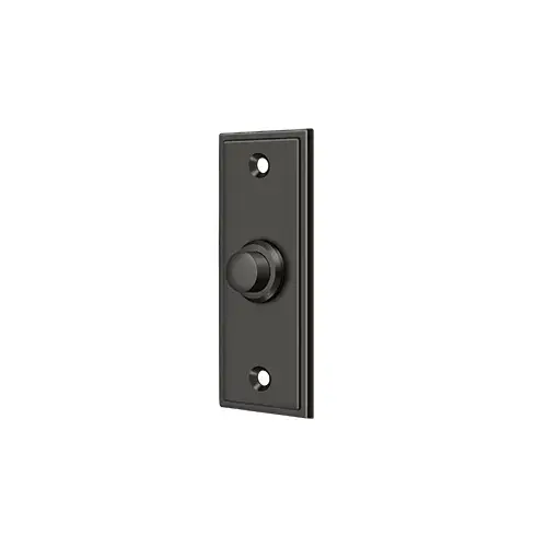 Bell Button, Rectangular Contemporary in Oil-rubbed Bronze