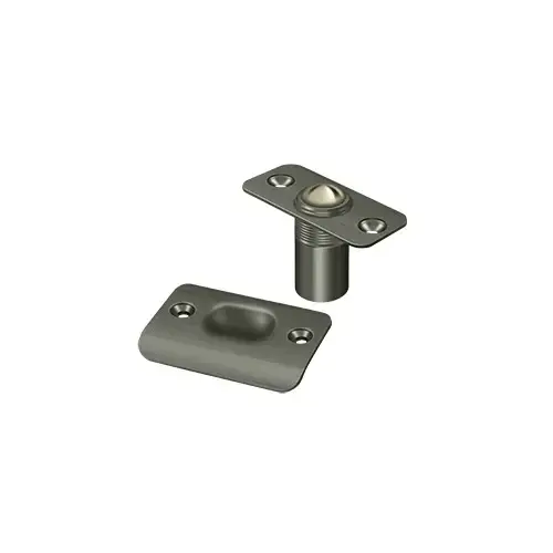 BC218R Ball Catch with 2-1/8" Strike, Round Corners Antique Nickel BC218R Ball Catch with 2-1/8" Strike, Round Corners Antique Nickel