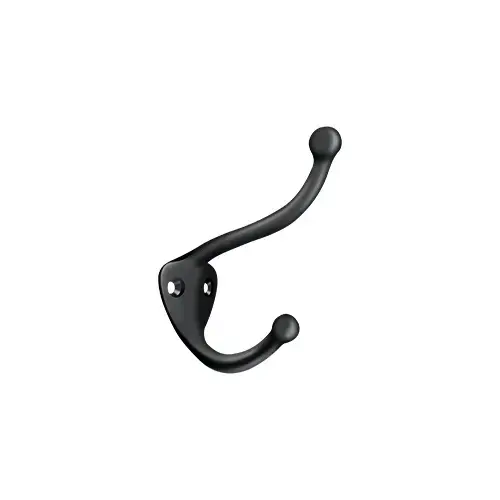 Coat and Hat Hook, Black Finish Coat and Hat Hook, Black Finish
