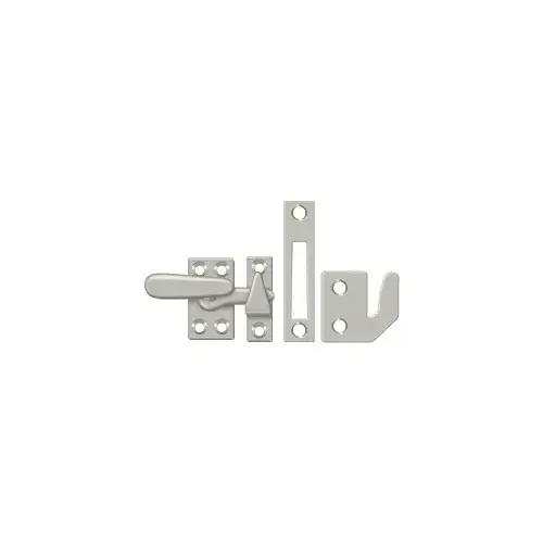 Window Lock, Casement Fastener, Small in Brushed Nickel Window Lock, Casement Fastener, Small in Brushed Nickel