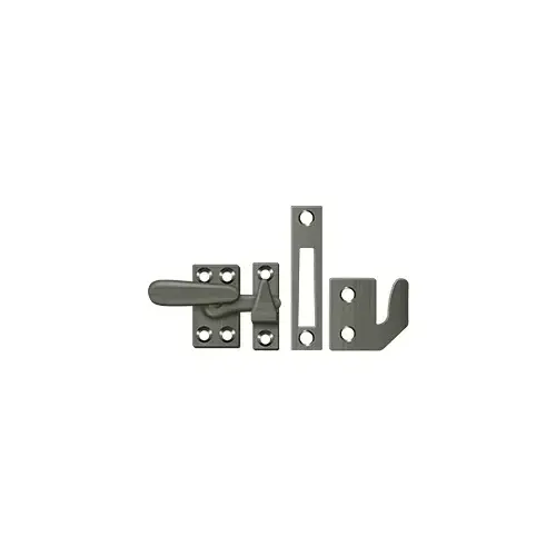Window Lock, Casement Fastener, Small in Antique Nickel Window Lock, Casement Fastener, Small in Antique Nickel