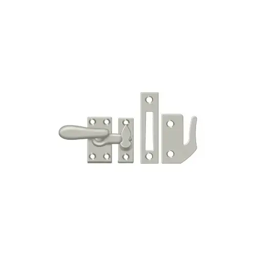 Window Lock, Casement Fastener, Medium in Brushed Nickel Window Lock, Casement Fastener, Medium in Brushed Nickel