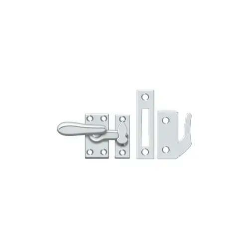 Window Lock, Casement Fastener, Medium in Polished Chrome