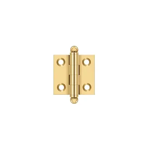 1-1/2" x 1-1/2" Hinge, w/ Ball Tips in PVD Polished Brass Pair 1-1/2" x 1-1/2" Hinge, w/ Ball Tips in PVD Polished Brass Pair