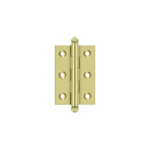 2-1/2" x 1-11/16" Hinge, w/ Ball Tips in Polished Brass Pair 2-1/2" x 1-11/16" Hinge, w/ Ball Tips in Polished Brass Pair