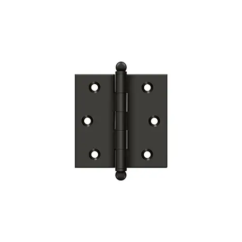 2-1/2" x 2-1/2" Hinge, w/ Ball Tips in Oil-rubbed Bronze Pair 2-1/2" x 2-1/2" Hinge, w/ Ball Tips in Oil-rubbed Bronze Pair