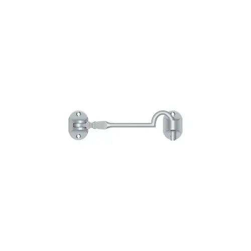 Cabin Hooks, British Style, 4" in Brushed Chrome Cabin Hooks, British Style, 4" in Brushed Chrome