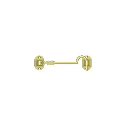 Cabin Hooks, British Style, 4" in Polished Brass