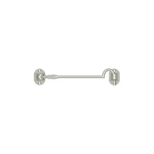 Cabin Hooks; British Style; 6"; Satin Nickel Finish Cabin Hooks; British Style; 6"; Satin Nickel Finish