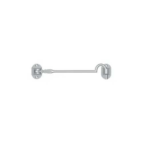 Cabin Hooks; British Style; 6"; Satin Chrome Finish Cabin Hooks; British Style; 6"; Satin Chrome Finish