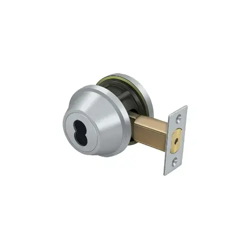Single Deadbolt IC Core Non CYL GR2 w/ 2-3/4" Backset Brushed Chrome Single Deadbolt IC Core Non CYL GR2 w/ 2-3/4" Backset Brushed Chrome