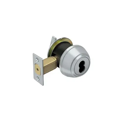 Single Deadbolt IC Core Non CYL GR1 in Brushed Chrome Single Deadbolt IC Core Non CYL GR1 in Brushed Chrome