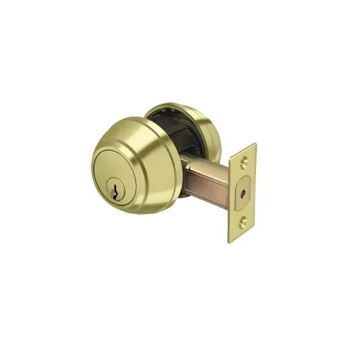 Double Deadbolt GR1 in Polished Brass