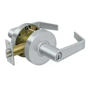 Deltana CL504EVC-26D Comm. Storeroom Standard GR2, Clarendon w/CYL in Brushed Chrome
