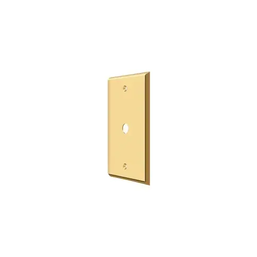 Switch Plate, Cable Cover Plate in PVD Polished Brass