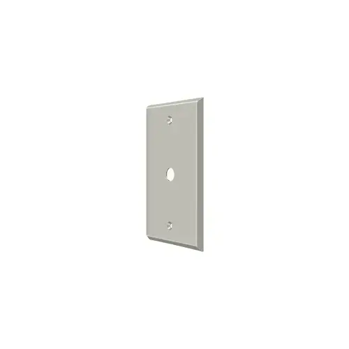 Switch Plate; Cable Cover Plate; Satin Nickel Finish