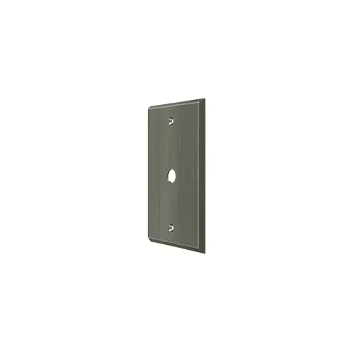CPC4764 Switch Plate, Cable Cover Plate, Solid Brass Antique Nickel CPC4764 Switch Plate, Cable Cover Plate, Solid Brass Antique Nickel