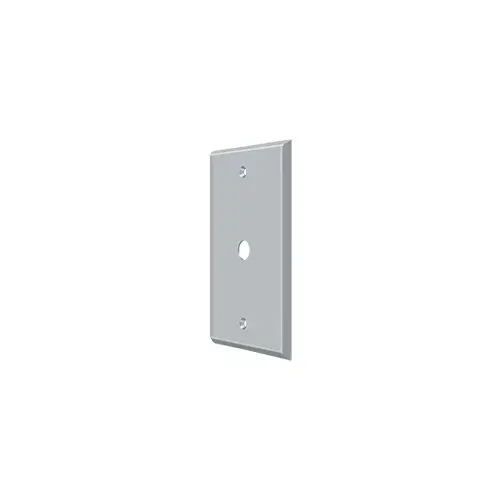Switch Plate, Cable Cover Plate in Brushed Chrome