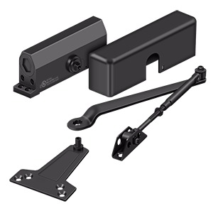 Deltana DC70-DURO Door Closer, Die-Cast Aluminum And Stamped Steel Material, Surface Mount Design, Spring Power Size No.3, Duro Finish