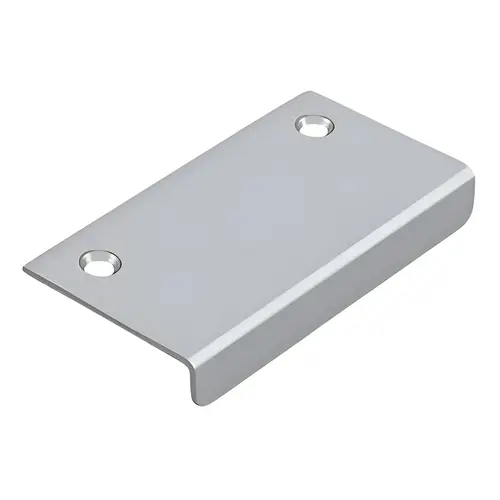 Drawer, Cabinet, Mirror Pull, Solid Brass Material, 3" X 1-1/2" Dimensions, 2-1/4" Center To Center, Brushed Chrome Finish Drawer, Cabinet, Mirror Pull, Solid Brass Material, 3" X 1-1/2" Dimensions, 2-1/4" Center To Center, Brushed Chrome Finish