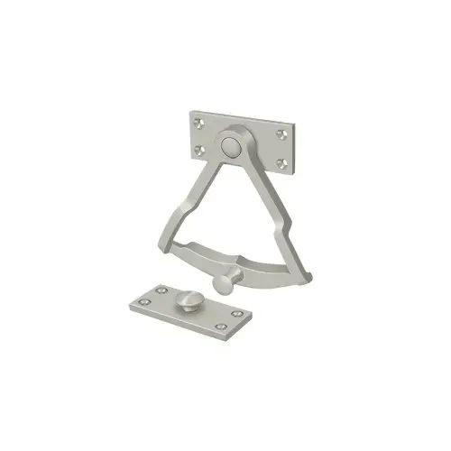 Solid Brass Quadrant Dutch Door 4 3/8" Height Brushed Nickel Solid Brass Quadrant Dutch Door 4 3/8" Height Brushed Nickel