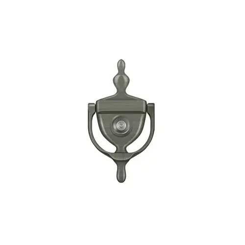 Door Knocker-Viewer; Antique Nickel Finish Door Knocker-Viewer; Antique Nickel Finish