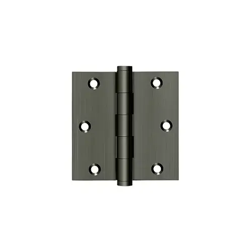 3-1/2" x 3-1/2" Square Hinge, Residential in Antique Nickel Pair 3-1/2" x 3-1/2" Square Hinge, Residential in Antique Nickel Pair