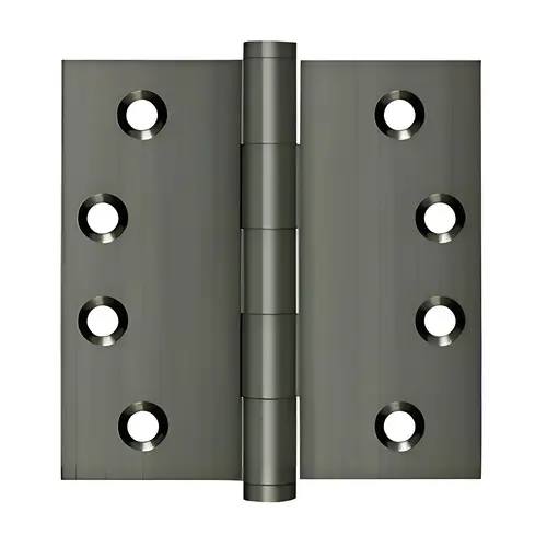 4" x 4" Square Hinges in Antique Nickel Pair 4" x 4" Square Hinges in Antique Nickel Pair