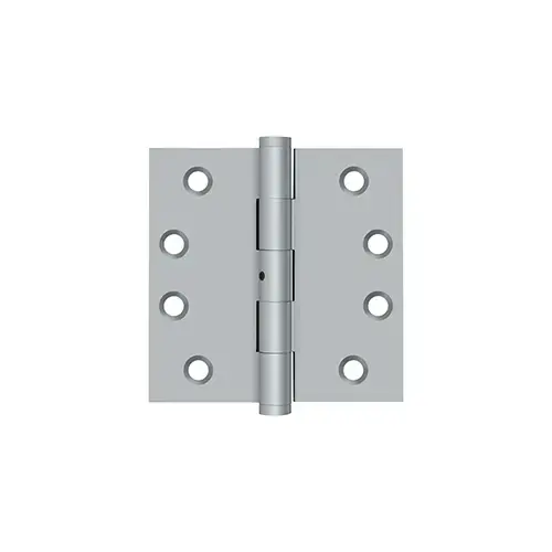 4" x 4" Square Hinges in Brushed Chrome Pair 4" x 4" Square Hinges in Brushed Chrome Pair