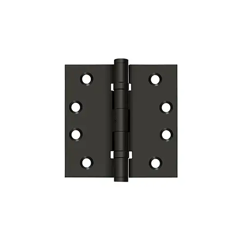 4" x 4" Square Hinges, Ball Bearings in Oil-rubbed Bronze Pair 4" x 4" Square Hinges, Ball Bearings in Oil-rubbed Bronze Pair