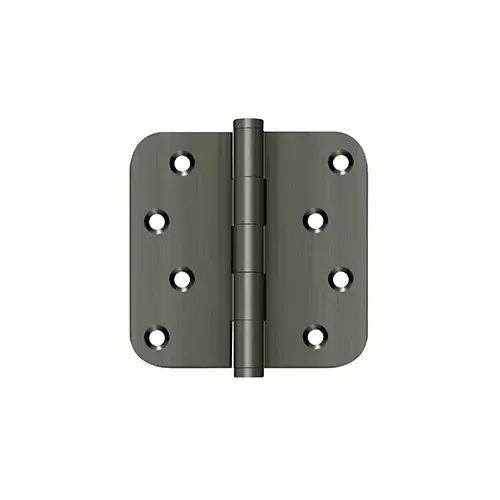 4" x 4" x 5/8" Radius Hinge / Zig-Zag in Antique Nickel Pair 4" x 4" x 5/8" Radius Hinge / Zig-Zag in Antique Nickel Pair