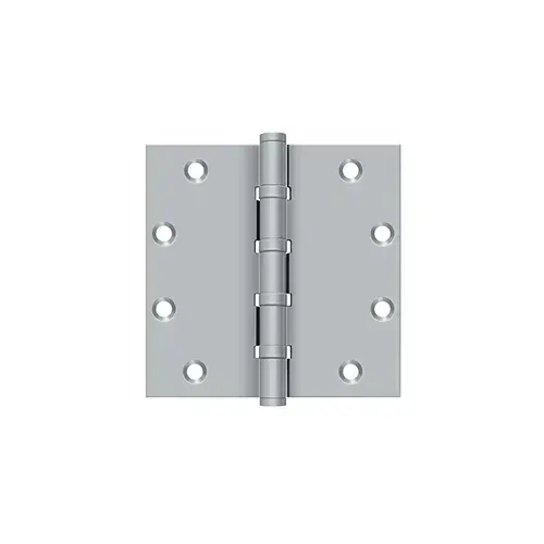 5" x 5" Square Hinges, Ball Bearings in Brushed Chrome Pair 5" x 5" Square Hinges, Ball Bearings in Brushed Chrome Pair