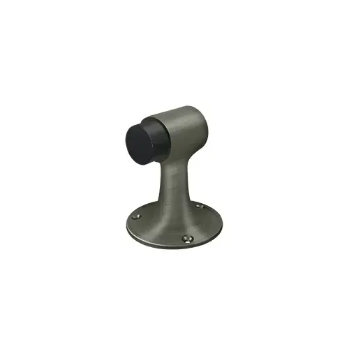 Floor Mount, Bumper, HD, Solid Brass, 2-1/2" Base Diameter, 3" Projection, Commercial Style, Antique Nickel Finish Floor Mount, Bumper, HD, Solid Brass, 2-1/2" Base Diameter, 3" Projection, Commercial Style, Antique Nickel Finish