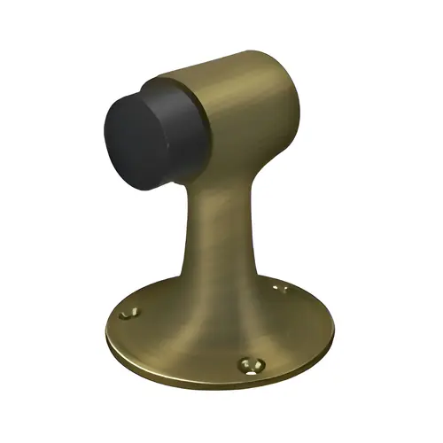 Floor Mount, Bumper, HD, Solid Brass, 3" Height, 2-1/2" Base Diameter, Heavy-Duty Commercial Style, Antique Brass Finish Floor Mount, Bumper, HD, Solid Brass, 3" Height, 2-1/2" Base Diameter, Heavy-Duty Commercial Style, Antique Brass Finish